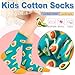 Dsia Zamur 6 Pack Girls Kids Novelty Fruit Socks+Gift Box, Cute Fashion Pineapple Watermelon Banana Strawberry Lemon Avocado Stocking for Children 10-12 Years