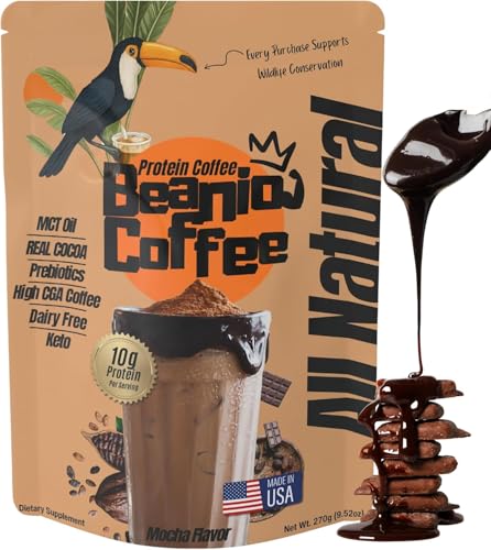 Beanio Mocha Protein Iced Coffee – Instant Collagen Coffee with