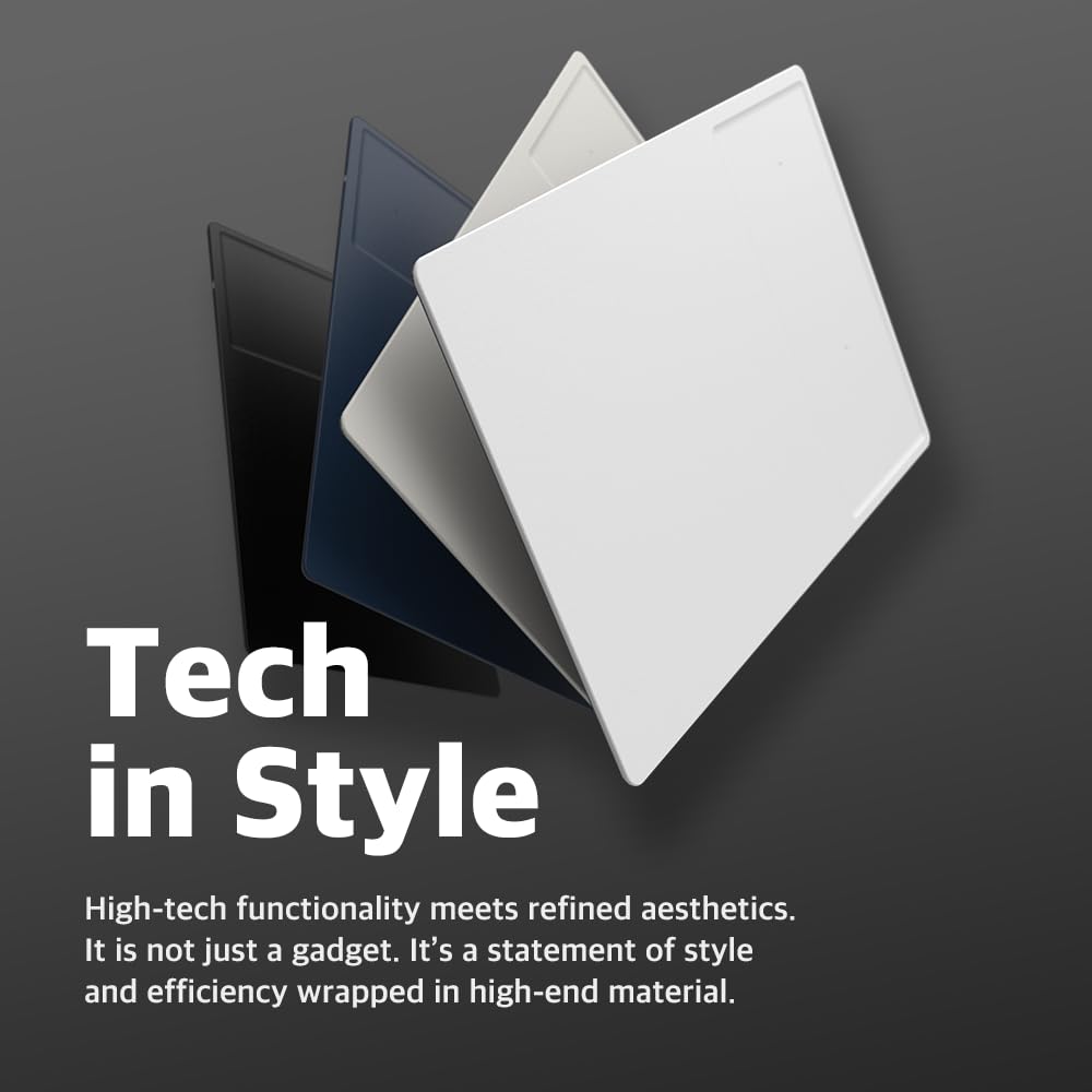 POUT Tappetino per mouse H3 PRO Dual Qi Wireless Charging - Doppio caricabatterie wireless veloce - per MacBook, laptop e scrivania - Ricarica iPhone, Airpods, Samsung Galaxy e altro (nero freddo)