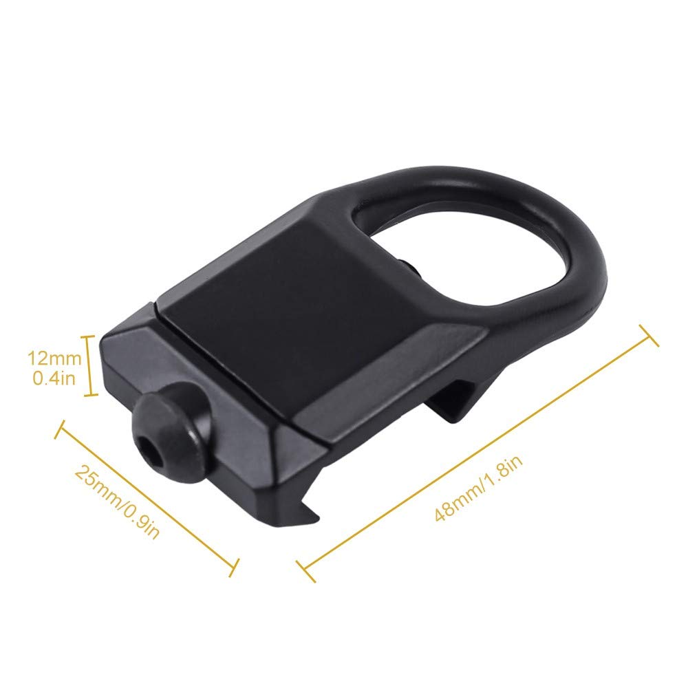 ACEXIER Adatto per Accessori per la Caccia su rotaia da 20 mm Accessori per Adattatore per Imbracatura GBB in Acciaio Fibbia GBB Airsoft