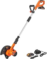 VEVOR 20V Cordless Lawn Edger, 9-Inch Blade, 3-Depth Adjust, Lightweight Battery-Powered Tool with Charger for Lawns, Driveways, Sidewalks