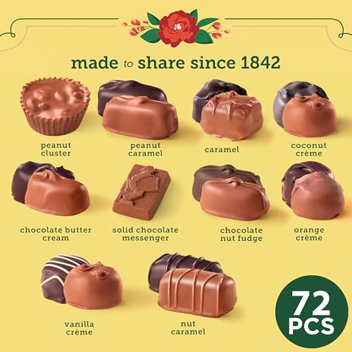 Whitman's Sampler Chocolate Gift Box of Assorted Chocolates, 36 Ounce (72 Pieces)