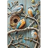 Plaque en métal durable : fabriquée à partir de métal de haute qualité, cette décoration murale résiste à la rouille et à la décoloration, assurant un éclat et une durabilité durables