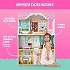 Delta Children MySize Dollhouse - Large 3-Story Dollhouse with 7 Rooms Includes 12 Accessories - Fits 12-inch Dolls - Pretend Play Dream Gift for Ages 3+