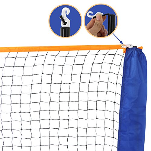 image for F2C Height Adjustable Portable Tennis Net, Badminton Net for Kids' Vol