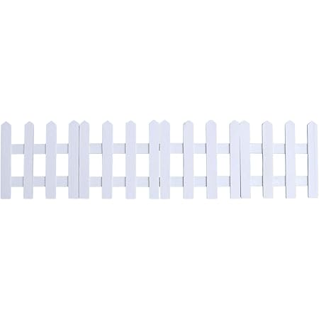 Amazon Co Jp ガーデンフェンス ガーデンエッジ 木製 花壇フェンス 柵 土留め 園芸 装飾 白 30ｘ1cm Diy 工具 ガーデン