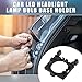A ABSOPRO H7 Low Beam Car LED Headlight Lamp Bulb Base Holder Adapter Socket Retainer for Ford Focus Fiesta Mondeo Low Beam Light Black 1 Pair