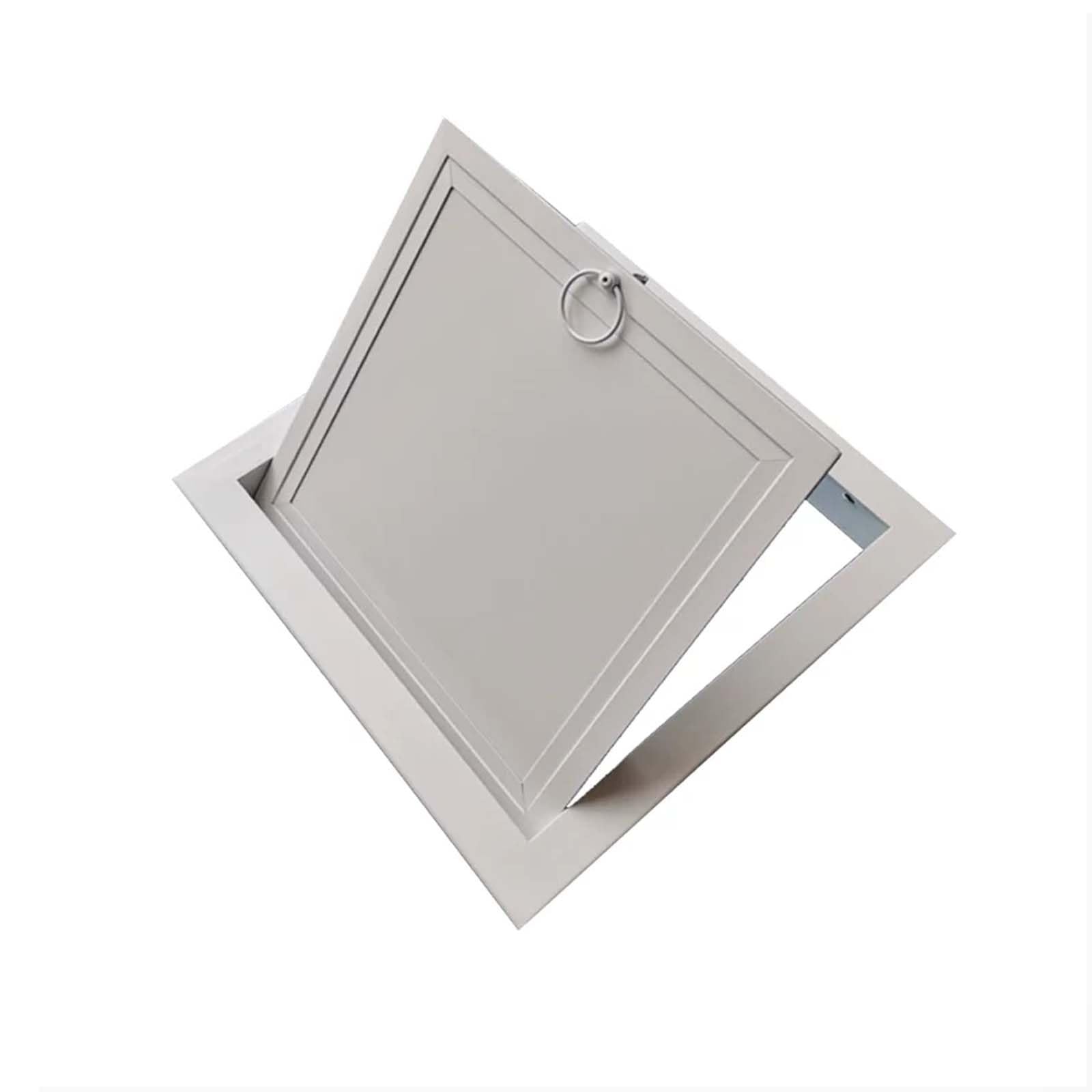 Pull-Tab Access Hatch，Service Shaft Crawl Space Door，Lockable Steel Access Panel Door，Ceiling Inspection Panel for Laundry Chute, Garage, Bathroom, Attic Hatch(15x15cm/6x6in,1)