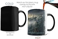 Vista 5 de Morphing Mugs Hogwarts Legacy Obra de arte oficial – Mundo mágico de Harry Potter – Una taza de cerámica que cambia de color de 11 oz – Imagen