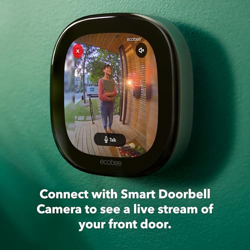 Image of ecobee Home Security Bundle with 1-Year Smart Security Advanced Subscription, Smart Home Security System, Doorbell Camera, Smart Camera, SmartSensor