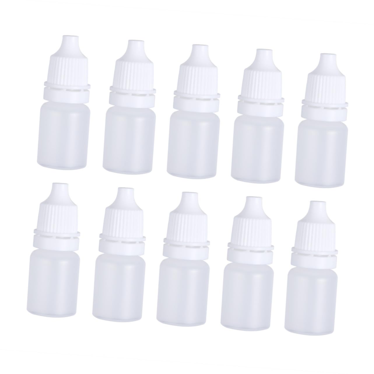 KICHOUSE 5ml Empty Plastic Bottles Childproof Cap Squeezable Dropper Bottles for Liquids