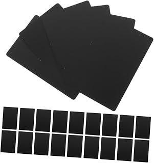 Tofficu 100 Piezas Tarjetas de Negocios de Aluminio con Superficie Lisa y Esquinas Redondeadas Oficina y Personalización