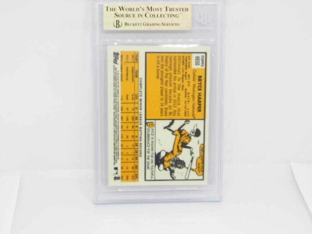 2012 Topps Heritage #H650 Bryce Harper Washington Nationals RC Rookie BGS 9.5 GEM MINT Official MLB Baseball Trading Card