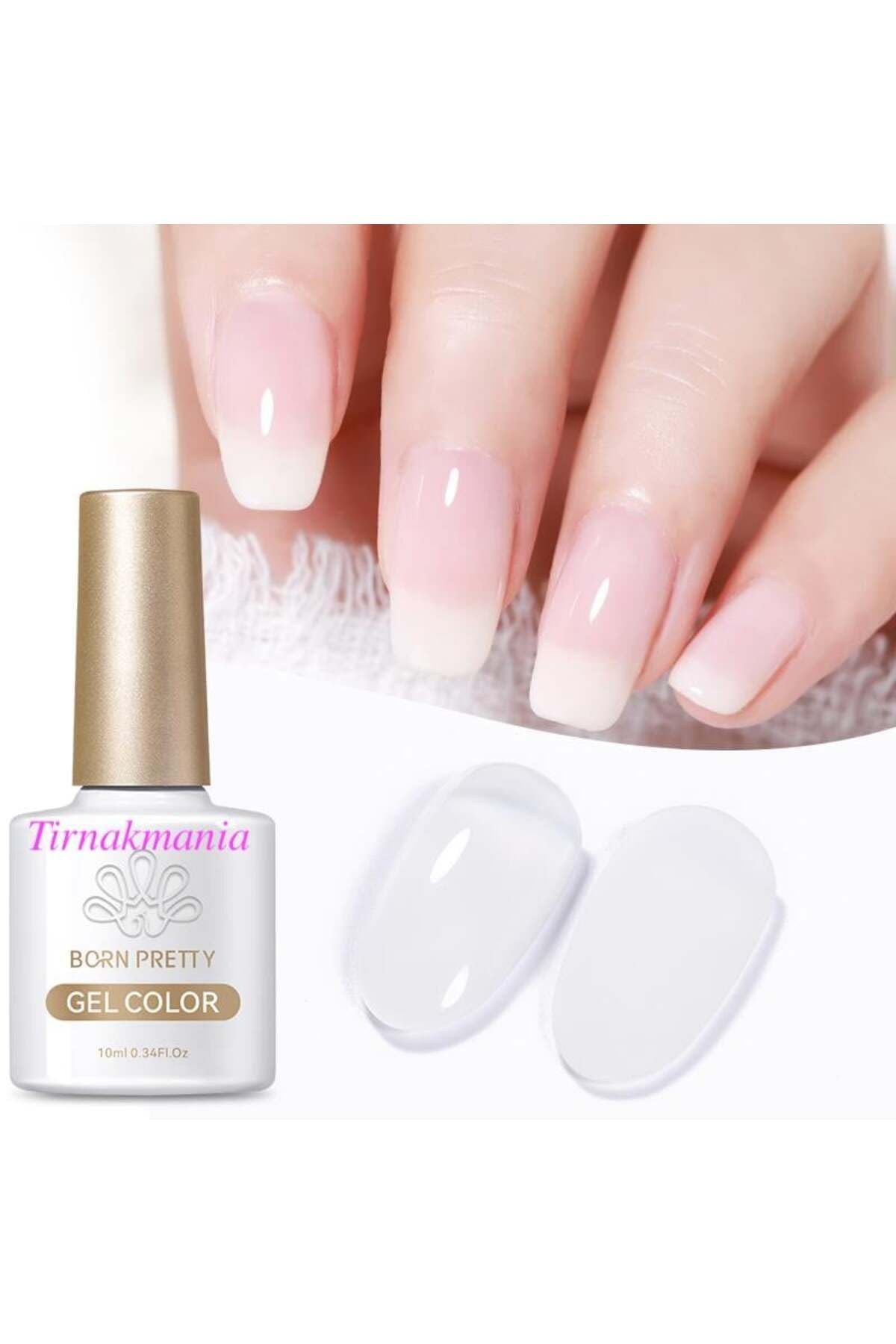 Born Pretty 10 Ml Rakı Beyazı Kalıcı Oje (56365) Milky White 6045