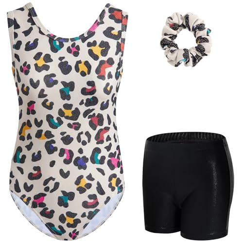 Tenues de gymnastique scintillantes pour enfants avec strass brillants