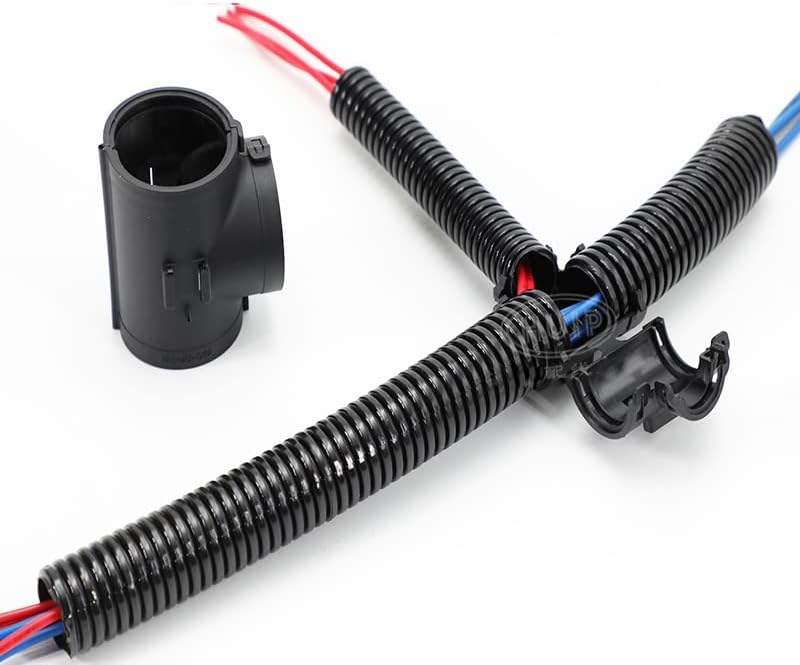 PGFUN Wire Loom Tee Connector Openable Convolute Tubing T Fitting for 1/4" Conduit (5-Pack)