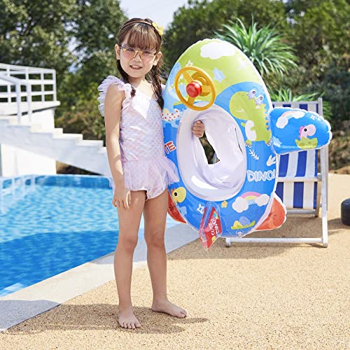 Cute Child Kids Inflatable Pool Float Pvc Summer Swim Float Air Bed Lake Boat Swimming Floats With 2 Handles Surfing Raft Bodyboard Floating Mattress Seat Swim Ring For Girls Boys #TOP4