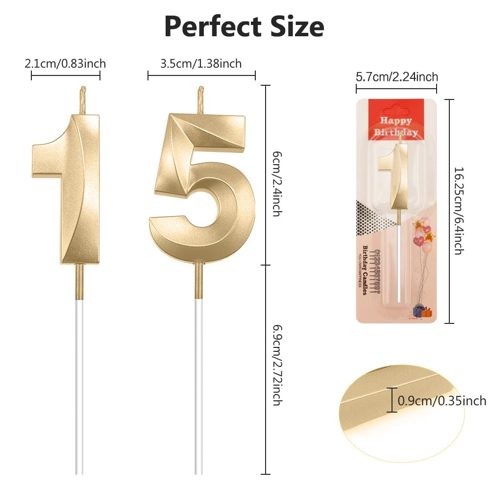 Amazon.co.jp: 15歳の誕生日キャンドル 数字の誕生日キャンドル