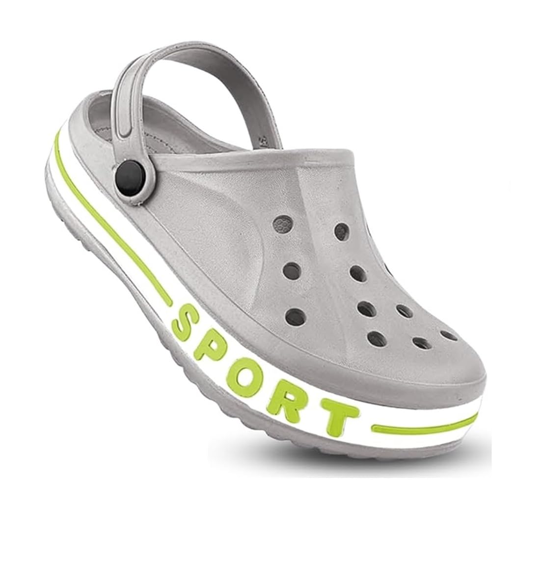 GOKIK Mens Lightweight Classic Clogs || Sandals with Adjustable Back Strap for Men (Grey Green, 6) (B0CQFSR1XS) Amazon Price History, Amazon Price Tracker