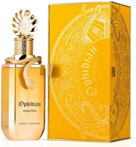 Paris Corner | Ophidian Mango Bliss EDP Unisex 3.4 Fl Oz | Exotic Mango & Jasmin Perfume for Women & Men | Infused with Ginger, and Amber Oud | Perfect for Any Occasion