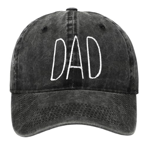 Genérico Gorra de Béisbol Bordada con Diseño Especial para el Día del Padre Estilo Clásico (Black, One Size)
