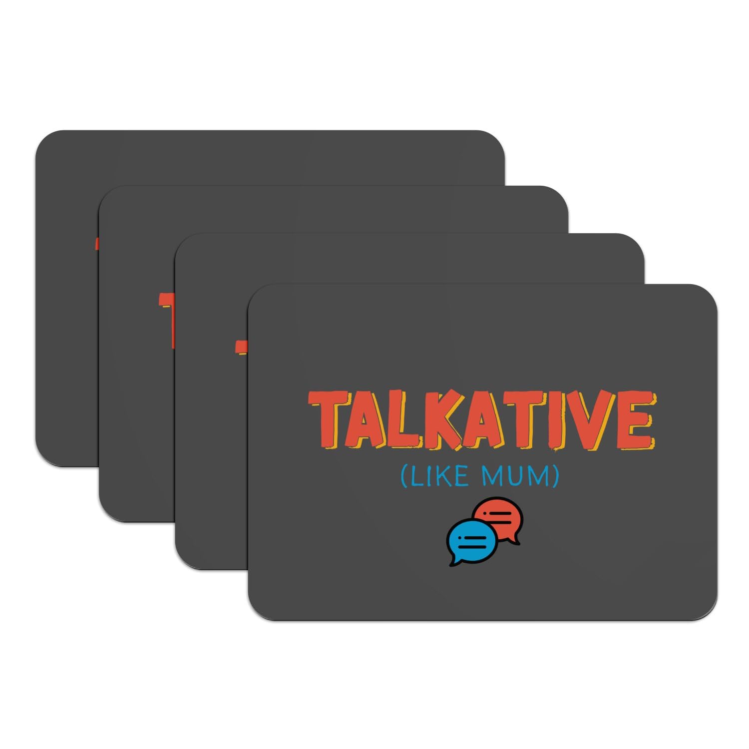 Sets de table humour Talkative pour repas de famille animés