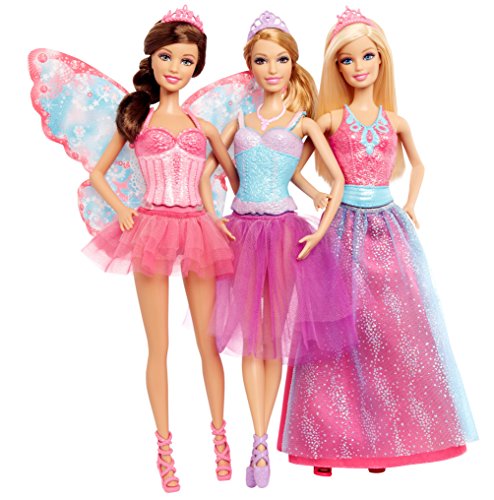 Barbie Fairytale Magic Set de 3 Muñecas miniatura 4