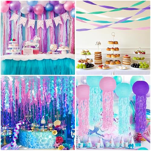 Image of Under the Sea Crepe Paper Streamers, 6 Rolls, 738 Ft