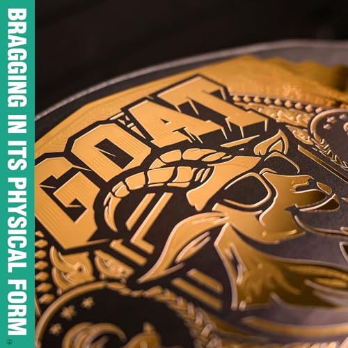 TrophySmack GOAT 6lb Custom Championship Belt (Greatest of All Time)3