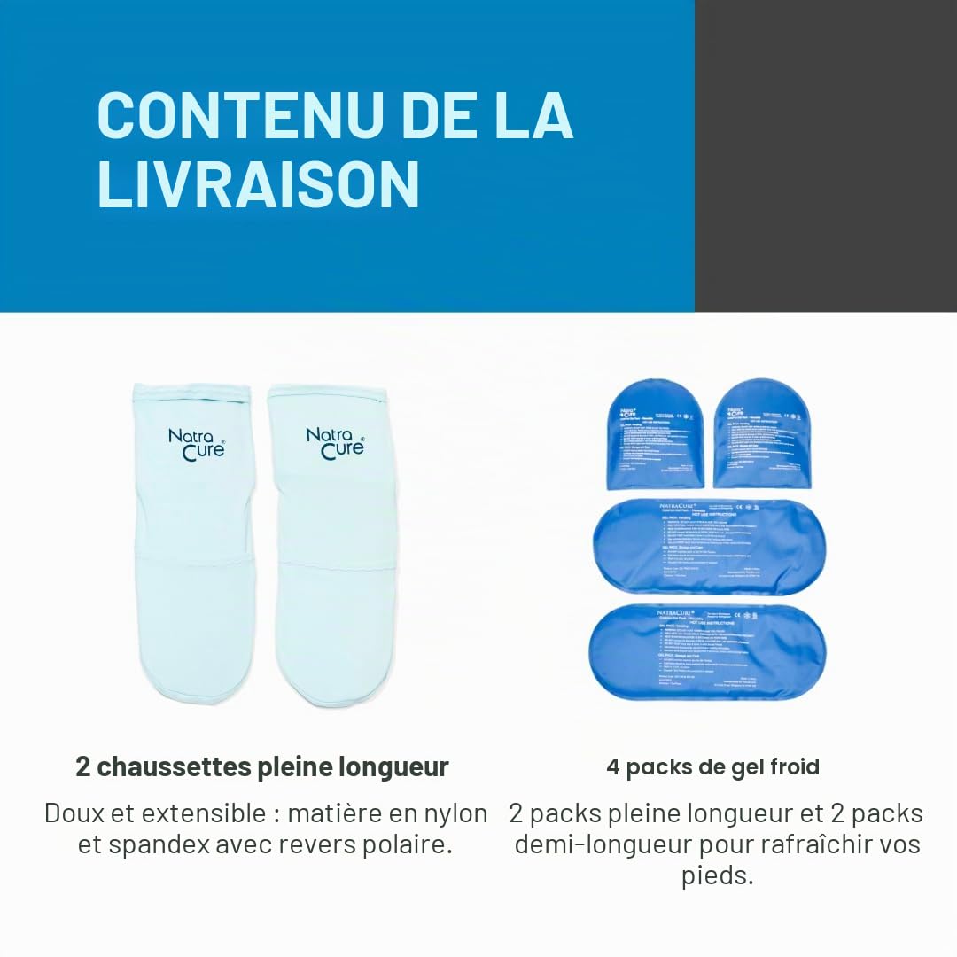 NatraCure Chaussettes De Thérapie Froide (Petit/Moyen) (A705-CAT)
