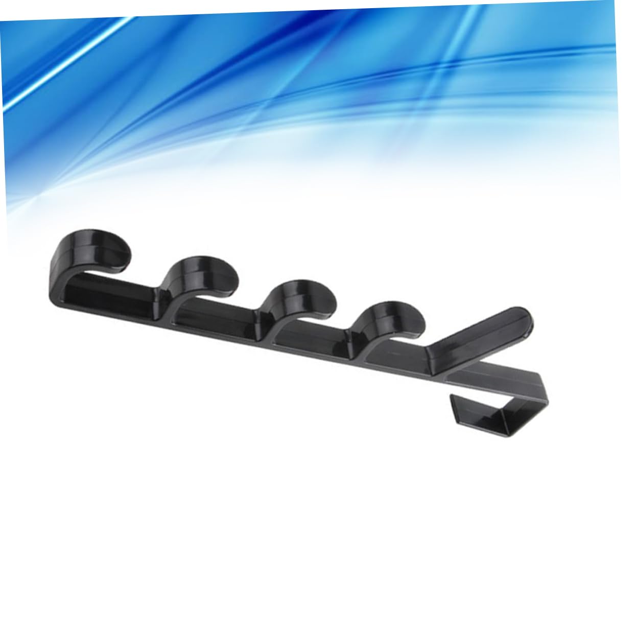 Ciieeo Portable Door Hanger Rack Multifunctional Towel Storage Hook Black for Bathrooms Kitchens and Bedrooms Material