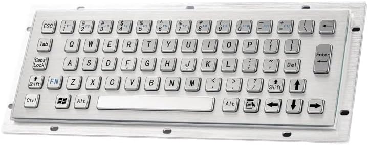Sturdy 65 Keys Rear Panel Mount IP65 Waterproof Industrial Metal Kiosk Compact Keyboard(USB Interface)