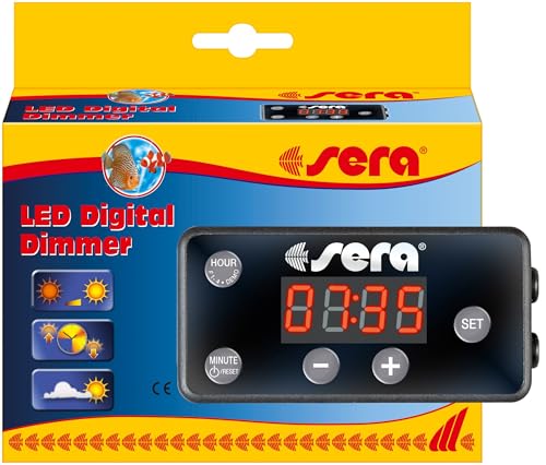 sera LED Digital Dimmer | Indiv. Steuerung & Lichtintensität im Aquarium | Zeitschaltuhr & natürliche Simulationen | Sonnenauf- und -untergänge, Wolkenszenarien | Geeignet für alle sera LED-Lampen