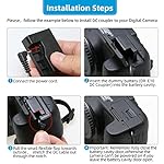 Glorich-ACK-E10-replacement-AC-Power-Adapter-kit-for-Canon-EOS-1100D1200D1300DRebel-T3Rebel-T5Rebel-T6Kiss-X50-Digital-CamerasBlackPack-of-1