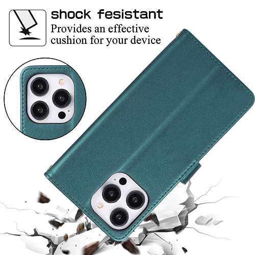 Étui iPhone 15 Pro porte-carte fermeture éclair grande capacité