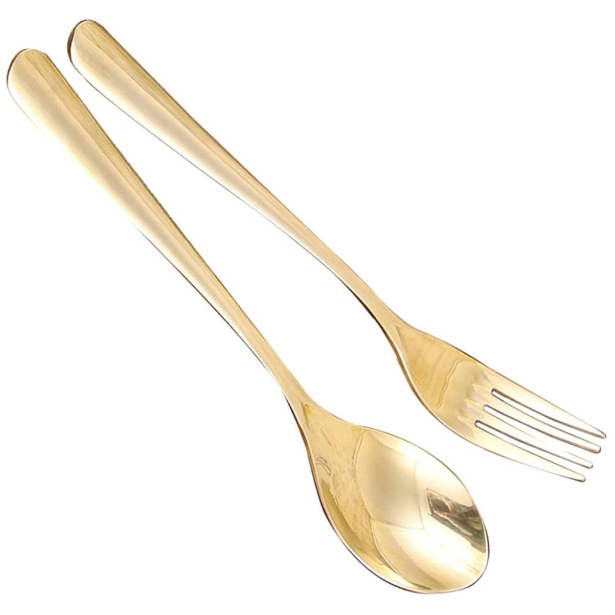 Couverts de table laiton Amosfun manche design fourchette cuillère cuisine occidentale