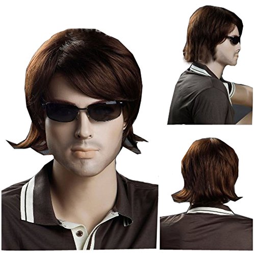 Kolight Men Wig Short Brown Wigs Online Wig Real Looking Hair Wig #TOP6