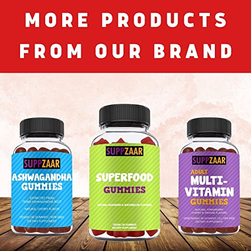 Suppzaar Vegan Apple Cider Vinegar Gummies With The Mother, 500Mg 60 Servings - Acv Gummies For Immune System, Digestion, Natural Detox & Cleanse - Alternative To Apple Cider Vinegar Capsules #TOP4