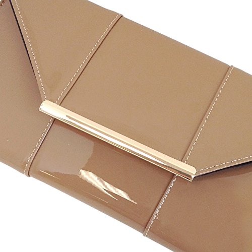 Image of JNB Faux Patent Leather Envelope Candy Clutch