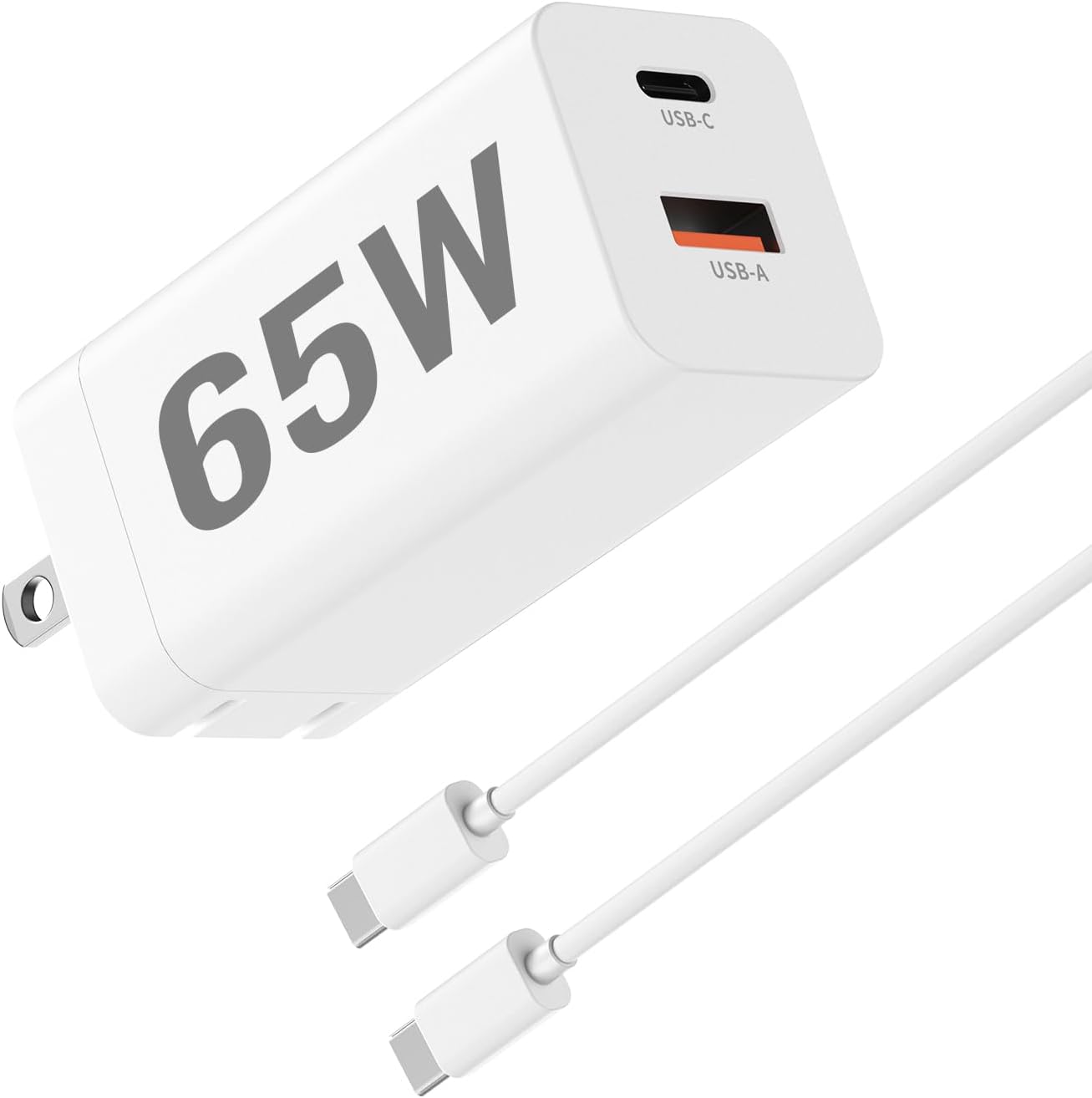 65W Portable Battery Charger USB-C/A Super Fast Charging for DJI/Specta Mavic 3/Flip/Mini/Neo 2/Air 3/Avata Series Drone, Charging Hub, Osmo Pocket 3/2, Action 5 Pro/4/3, Remote Controller, Goggles 2