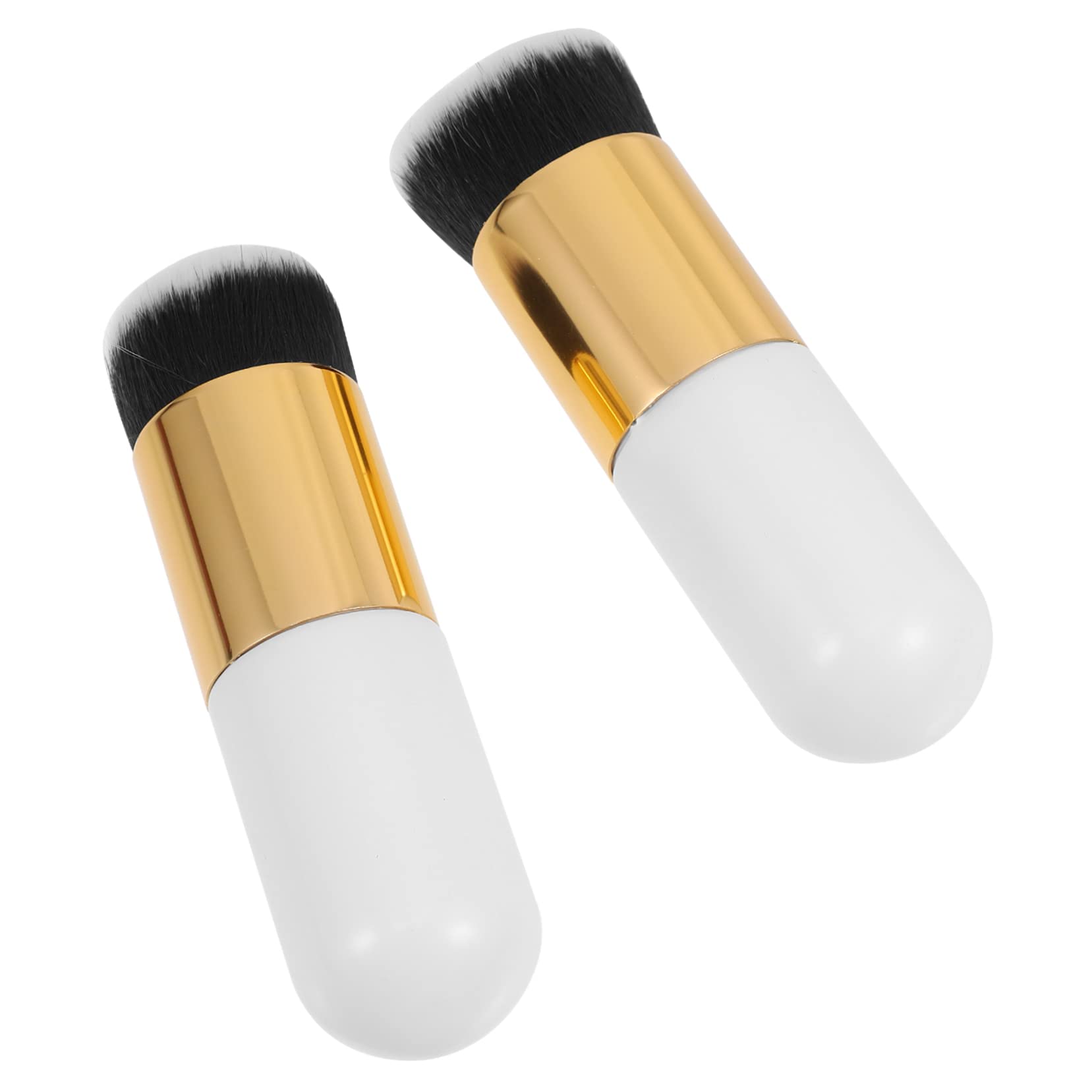 SOESFOUFU 3sets Double Sided Makeup Brushes Blending Brush for Face Smooth Synthetic Hair Soft Densely for Foundation Blush 2pcs*3