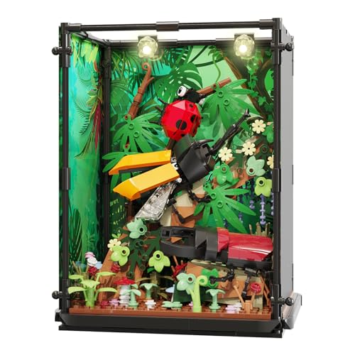 Insect Collection Building Set, Animal Insect Building Blocks Toys, Compatible with Lego Insect Fish Tank Style Display Set, Gift for Boys and Girls Over 8 Years Old and Adult (552 PCS)