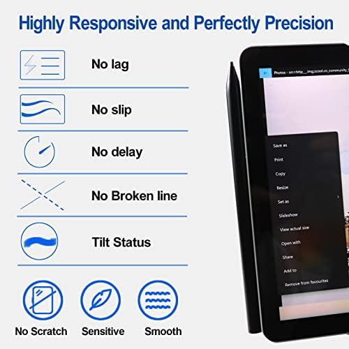 Pen for Microsoft Surface, 4096 Pressure Sensitivity RechargeablePen for Microsoft Surface Pro 7/X/8/6/5/4/3/Go 4 3 2 1/Book 4 3 2 1/ Laptop4 3 2 1/Studio 2, Official Authorized Stylus Pencil
