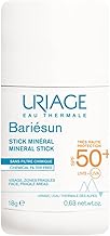 Uriage Bariesun Mineral Solar Face Stick SPF50+ – Very High UVA/UVB and Blue Light Protection – Pocket Size and Easy to Apply – Invisible Finish – Non-Greasy – Water Resistant