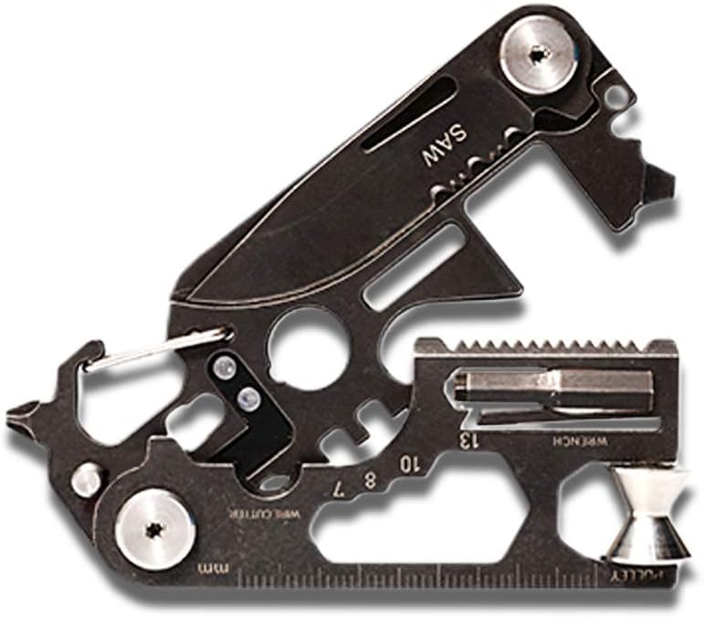 PockeTool 2.0 | An EDC Tool that supports all your needs.Multi-Tool Gifts for Men, 30-in-1 Stainless Steel Multi Tool Pocket Knife,Portable Wallet Size Pocket Multitool with Sheath-Perfect for Outdoor