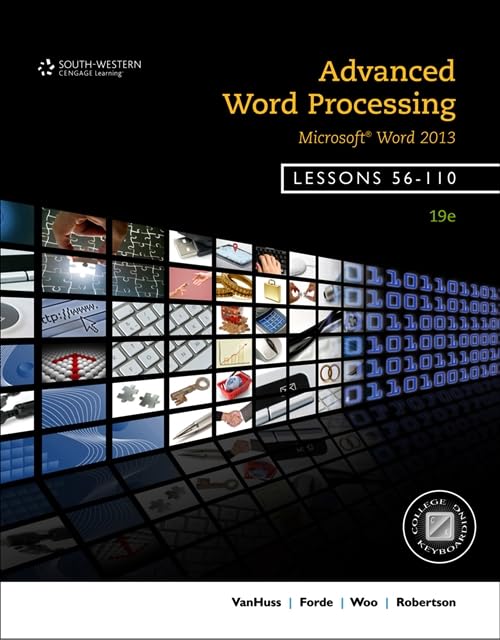 Advanced Word Processing, Lessons 56-110: Microsoft Word 2013