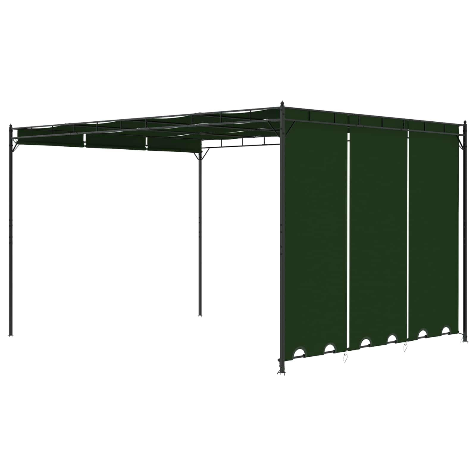 Pawilon 4 x 3 x 2,3 m, zielony, poliester, stal