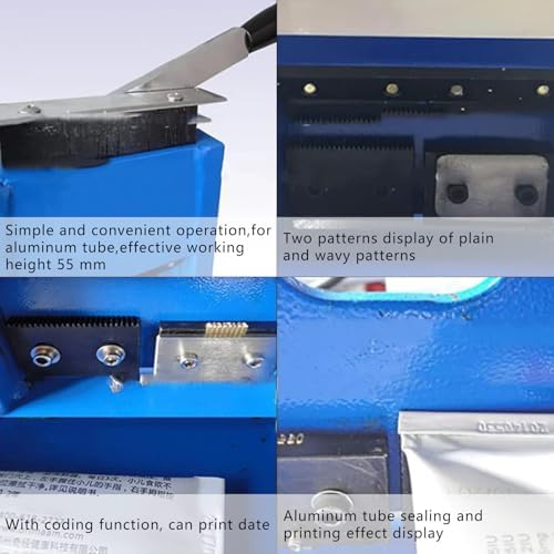 Heavy Duty Manual Tube Sealer - Versatile Hand Pressure Equipment for Cosmetics, Medicine, Food, and Toothpaste