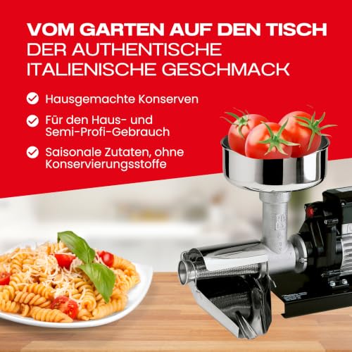 Foto von Reber Elektrische Tomatenpresse Nr. 5 500 W für Passata und Konserven
