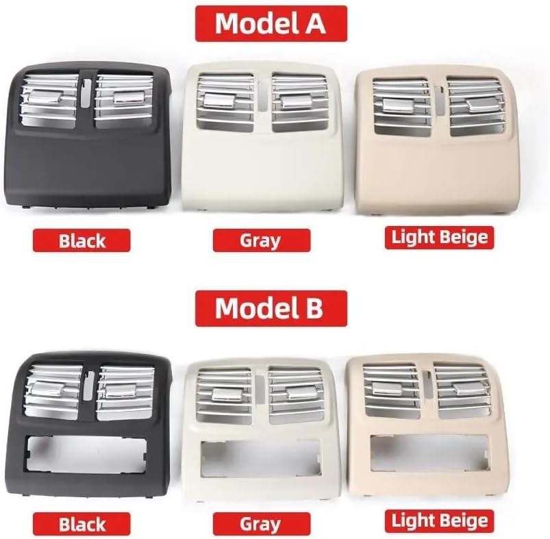 Fit For Benz W212 Car Rear Conditioning Air Vent Grille Outlet Panel Cover E Class E200 E260 E300 E320 E400 2128300101 Car air vent replacement(Model B Black)